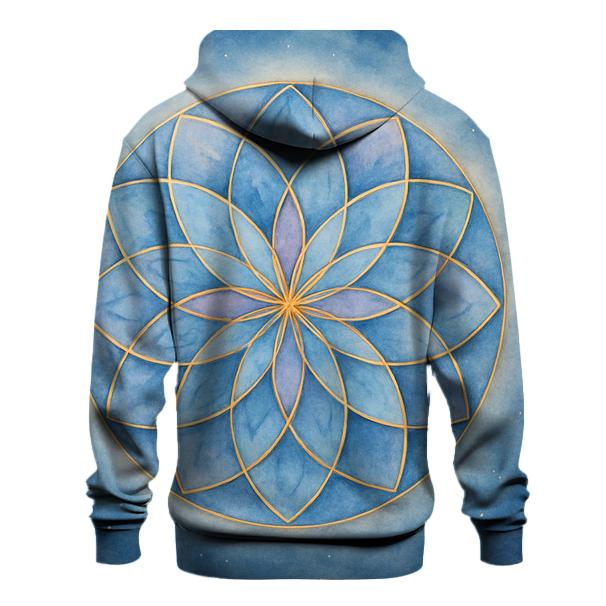 Luminescent Mandala zip-up hoodies
