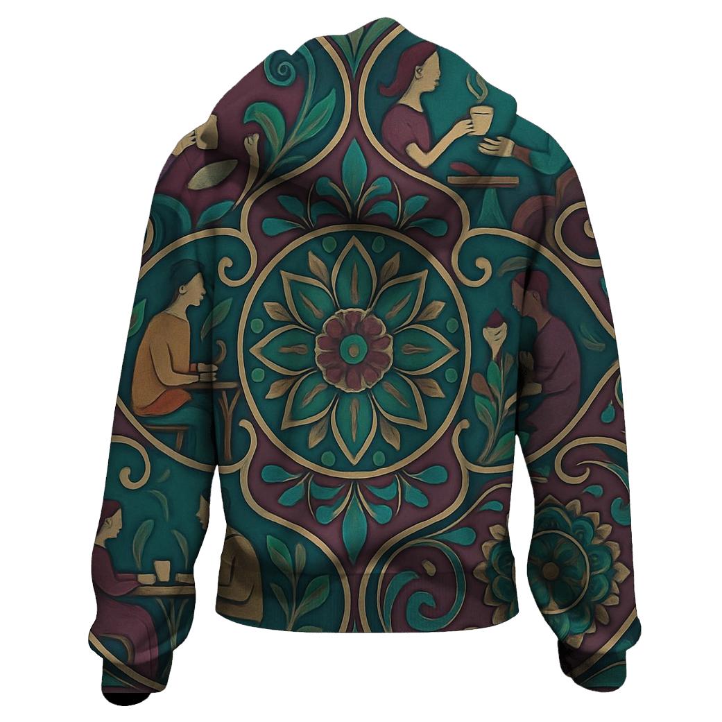 Bean Mandala Tile hoodie styles