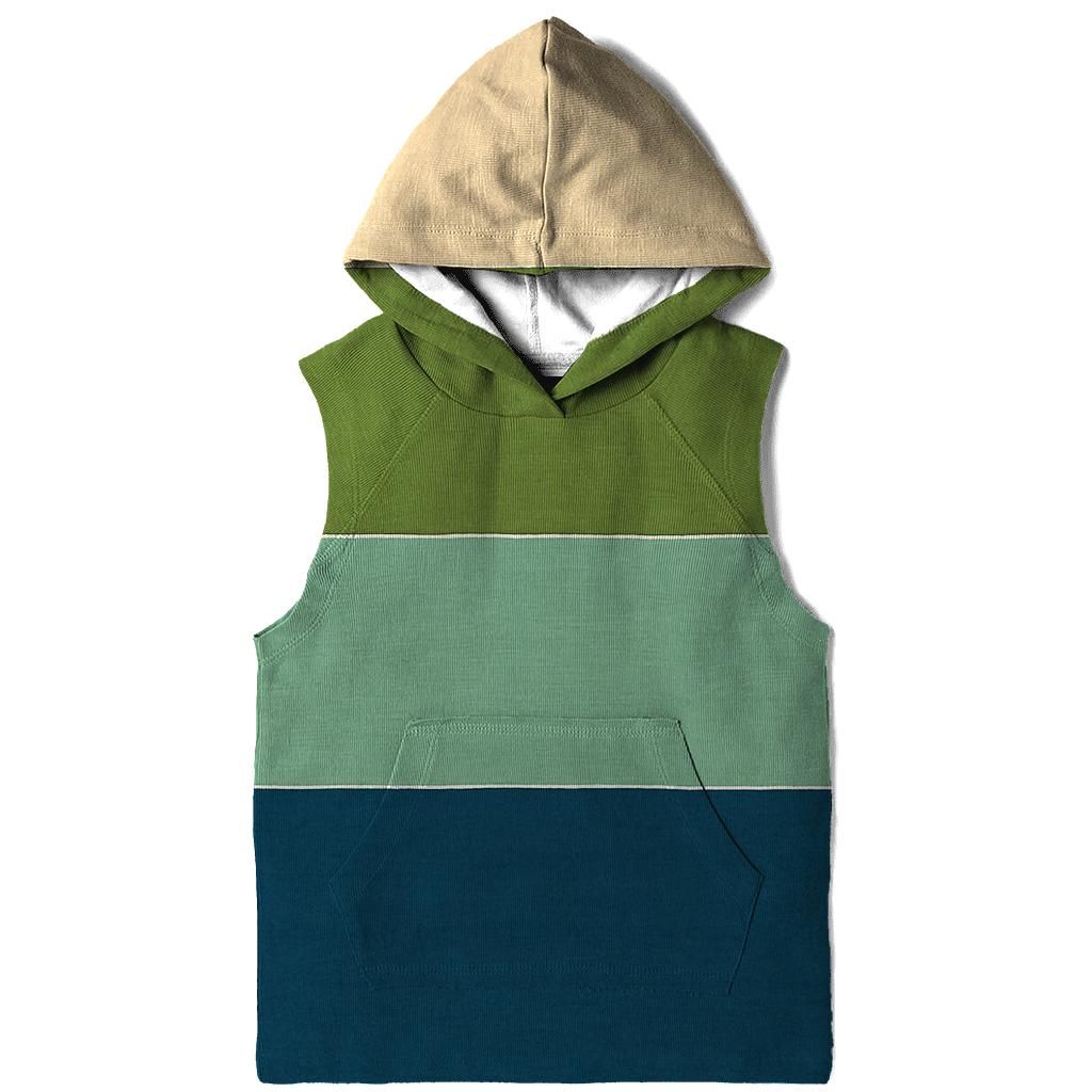 Horizon Stripe Dune printed hoodies