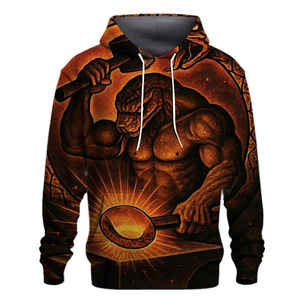 Solar Forge Ouroboros embroidered hoodies