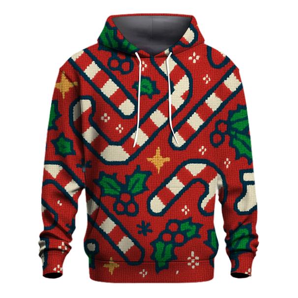 Candy Cane Herringbone Design hoodie styles