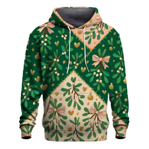 Merry Mistletoe Confetti Design custom hoodies