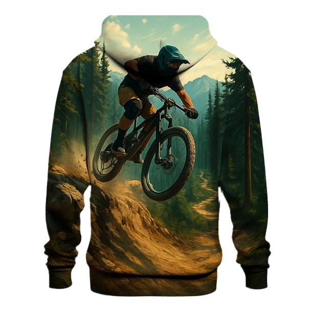 Mountain Biking Descent embroidered hoodies