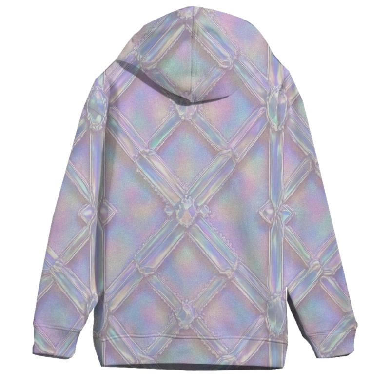 Iridescent Crystal Lattice custom hoodies
