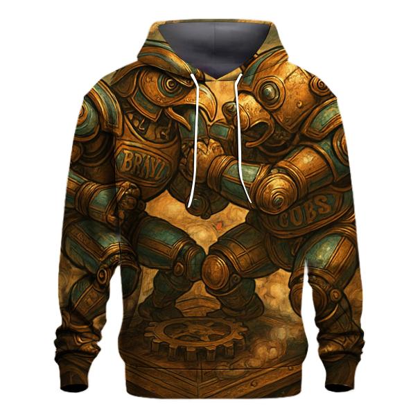 Mechanical Mascot Melee zip-up hoodies
