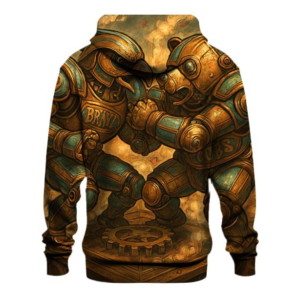 Mechanical Mascot Melee zip-up hoodies