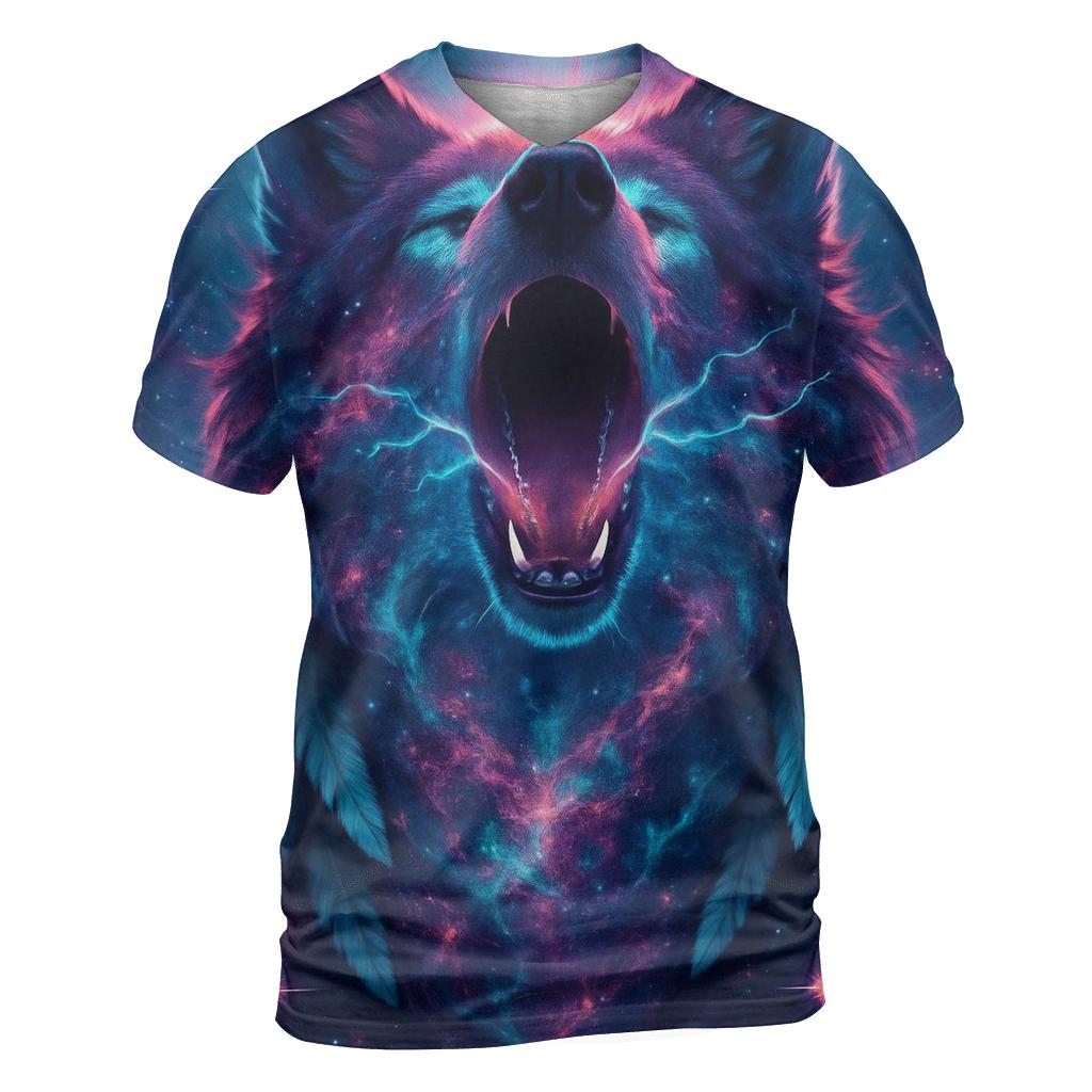 Nebula Alpha Wolf unique graphic print tees