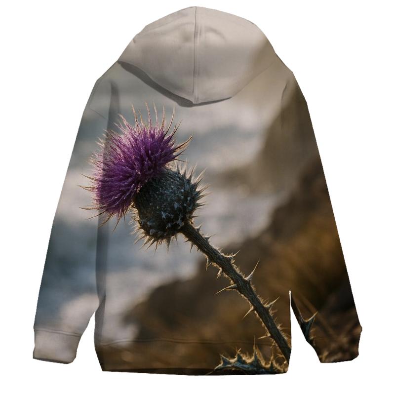 Windswept Thistle On Coastal Bluff graphic hoodies