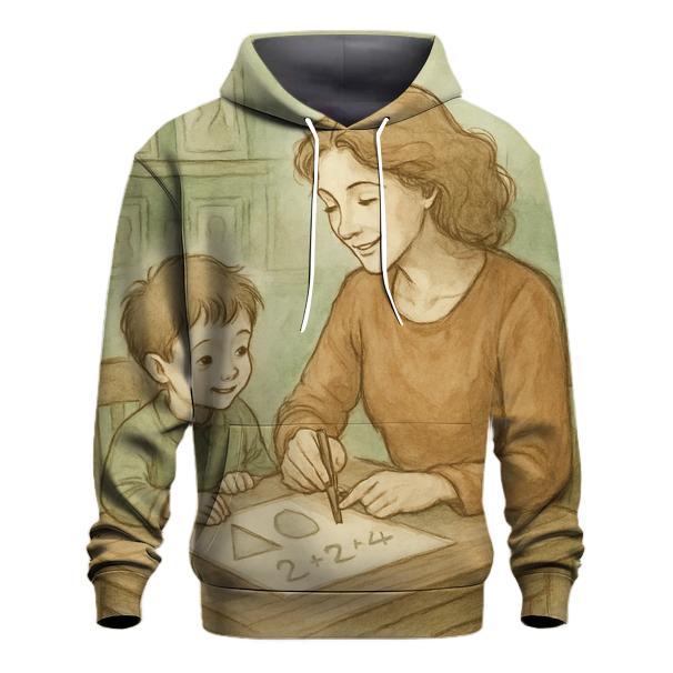 The First Teacher zip-up hoodies