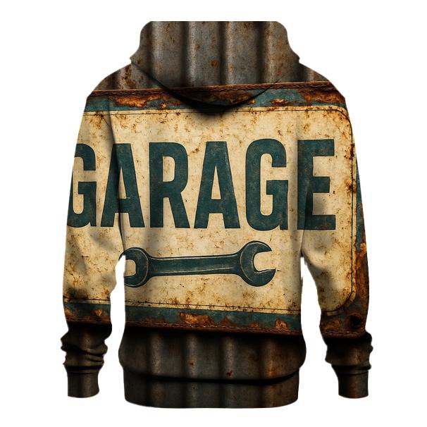 Antique Automotive Service Sign printed hoodies
