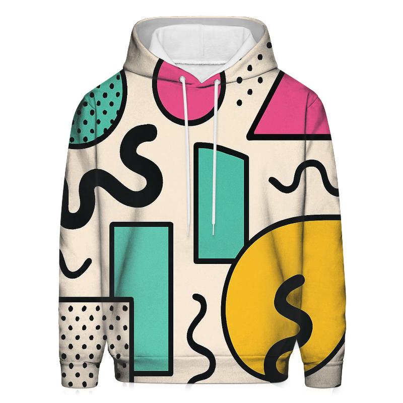 Memphis Neon Play hoodie designs