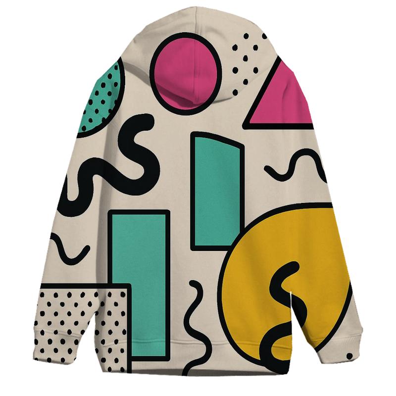 Memphis Neon Play hoodie designs