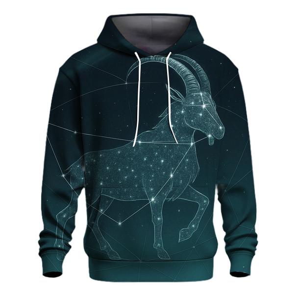 Capricorn Mountain Goat Nebula graphic hoodies