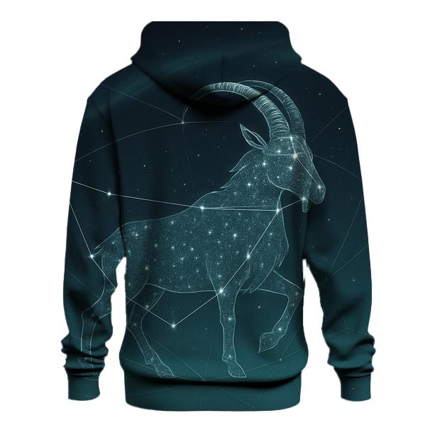 Capricorn Mountain Goat Nebula graphic hoodies