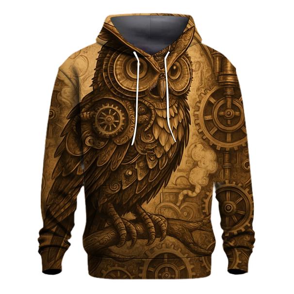 Steampunk Mechanical Owl hoodies fashion