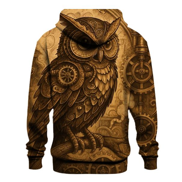 Steampunk Mechanical Owl hoodies fashion
