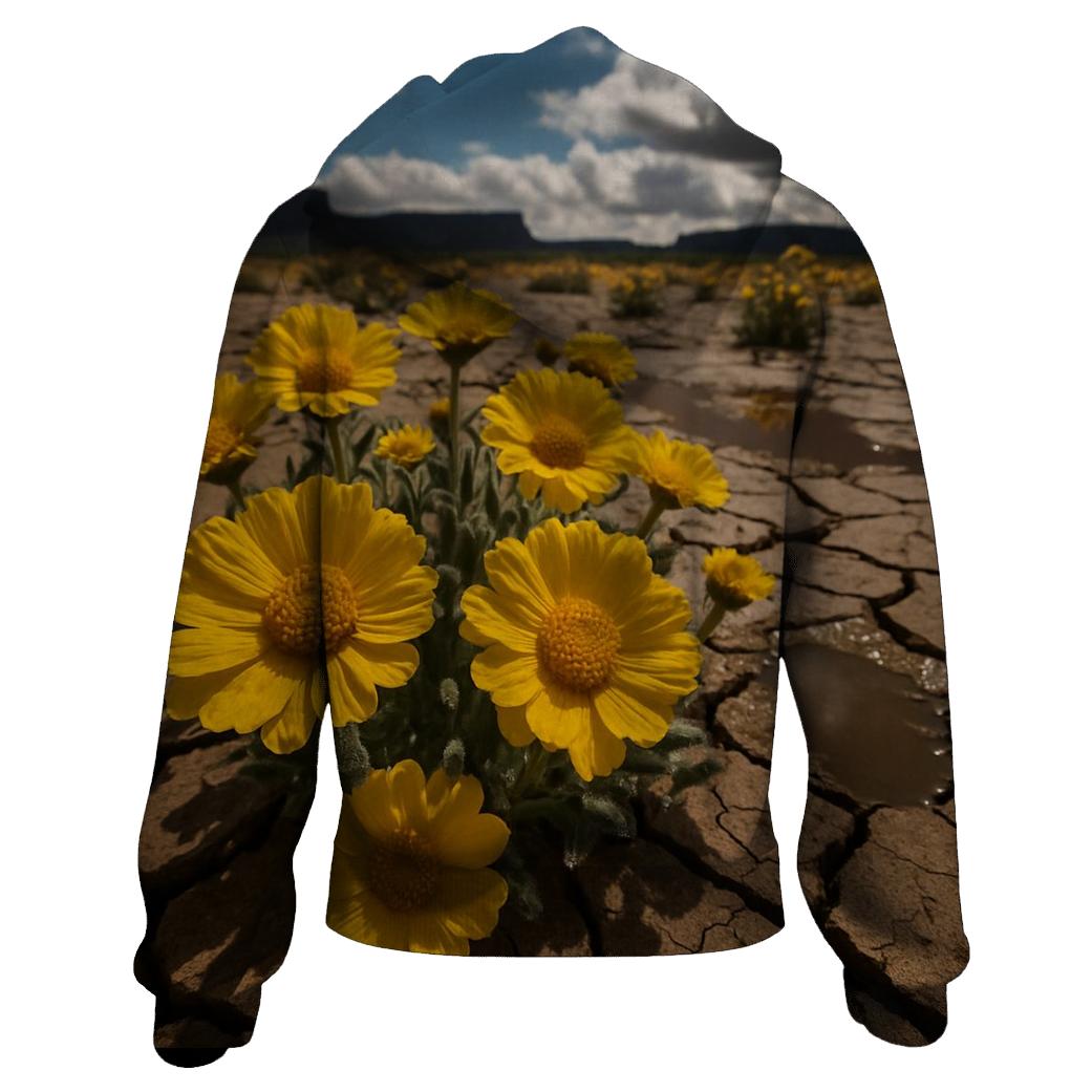 Desert Marigold After Storm zip-up hoodies