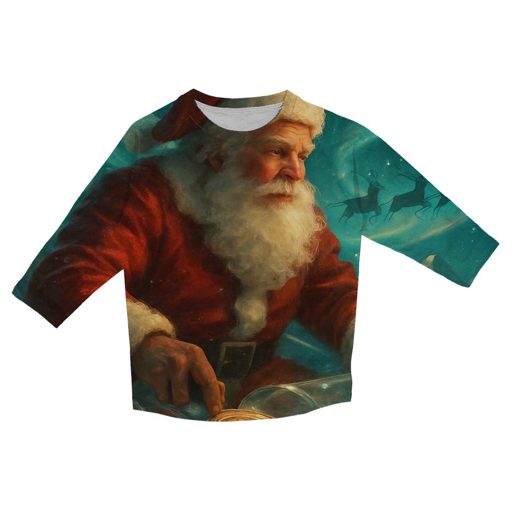 Aurora Sleigh Commander printed three quarter sleeve shirts