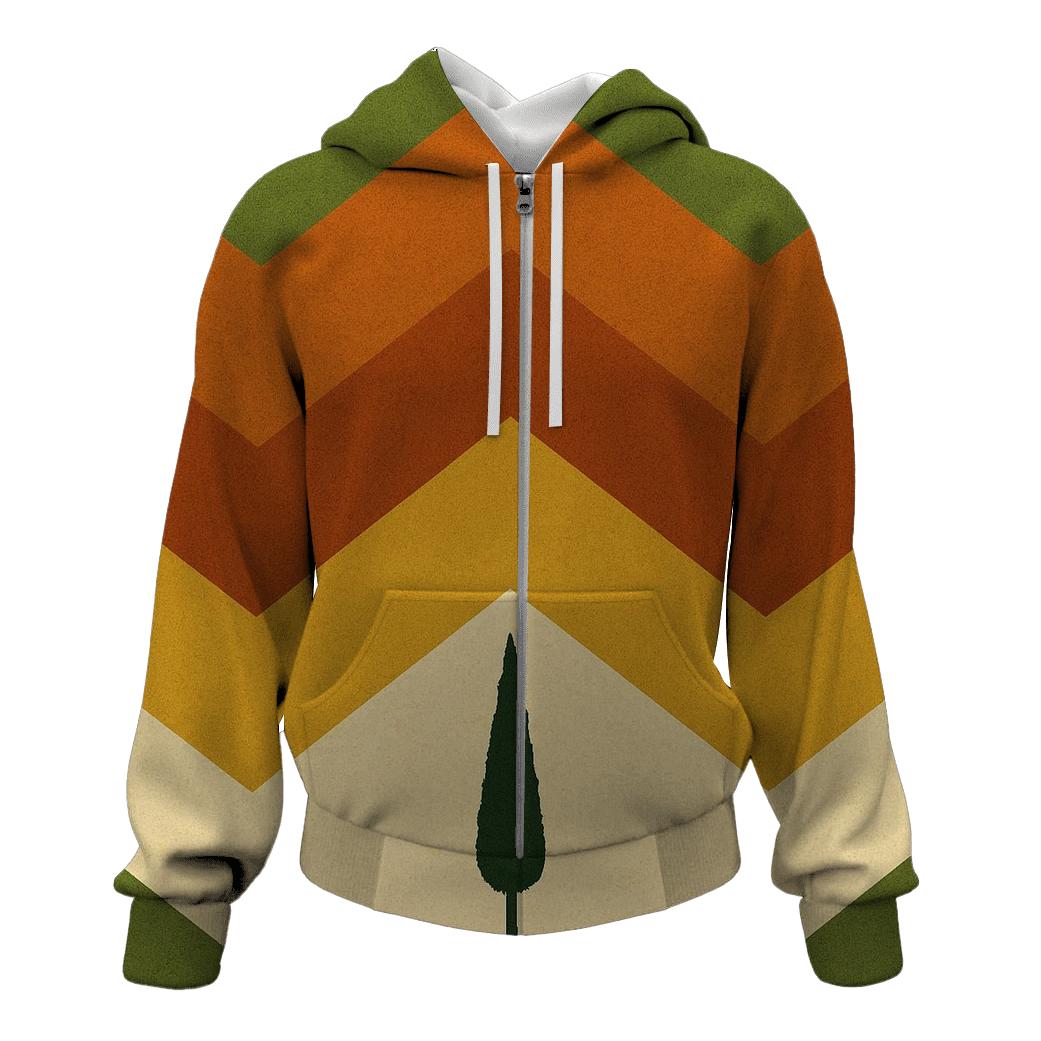 Mod Sunset Chevron designer hoodies