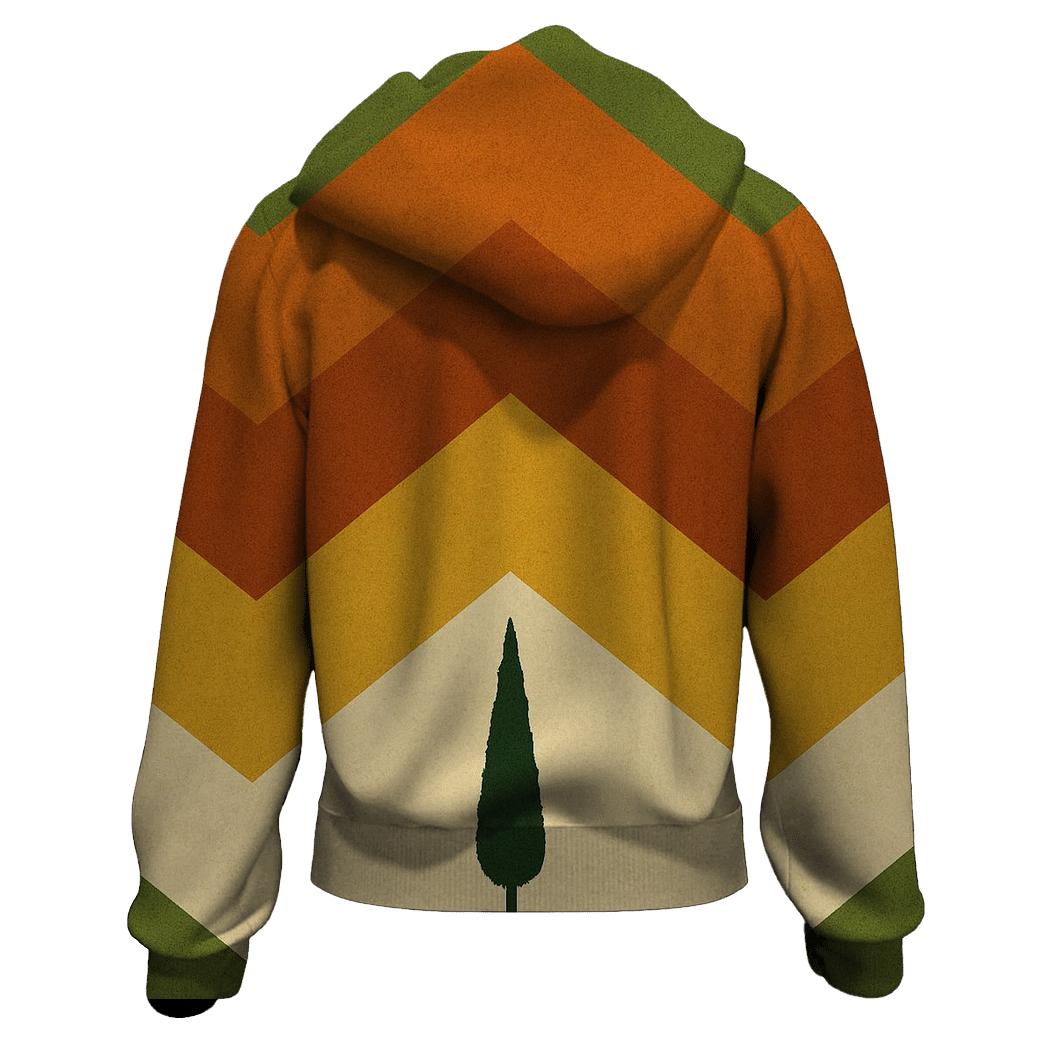 Mod Sunset Chevron designer hoodies
