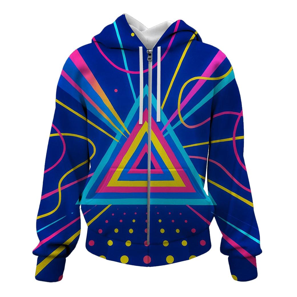 Laser Triangle Loop embroidered hoodies