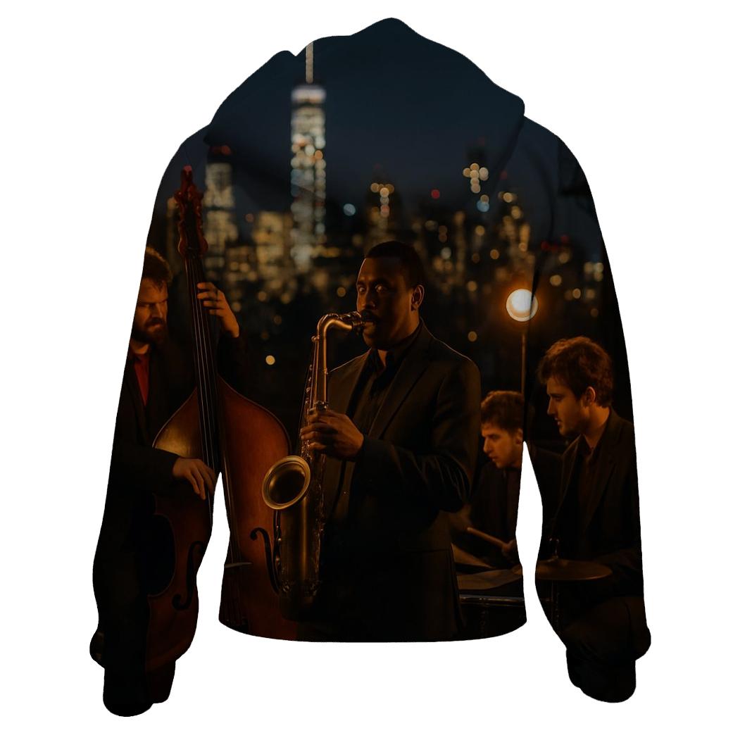 Harlem Jazz Night Skyline hoodie trends
