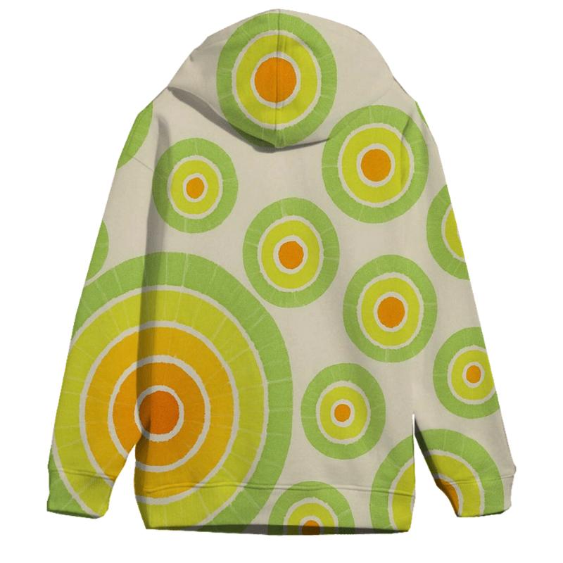 Citrus Bullseye Cluster heavyweight hoodies