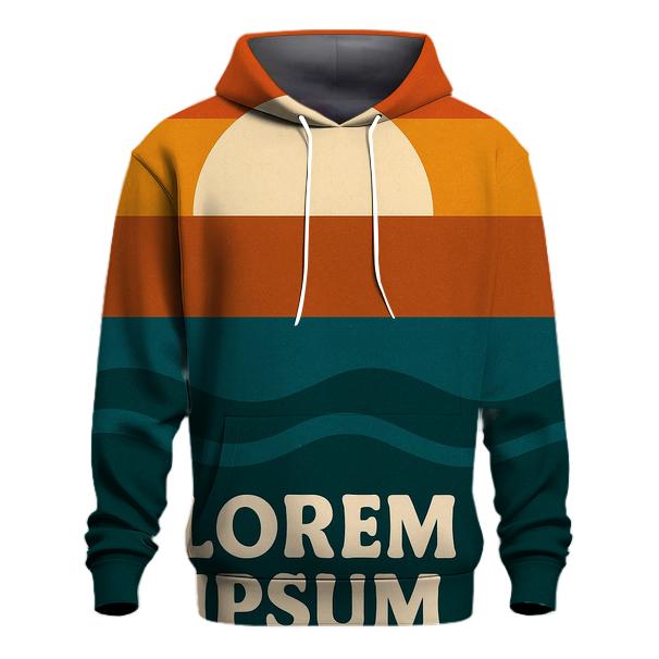 Sunset Stripe Horizon zip-up hoodies