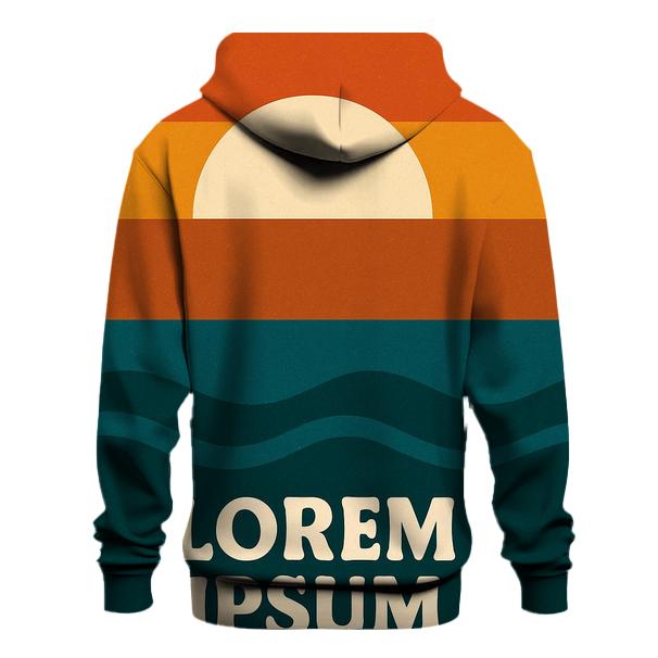 Sunset Stripe Horizon zip-up hoodies