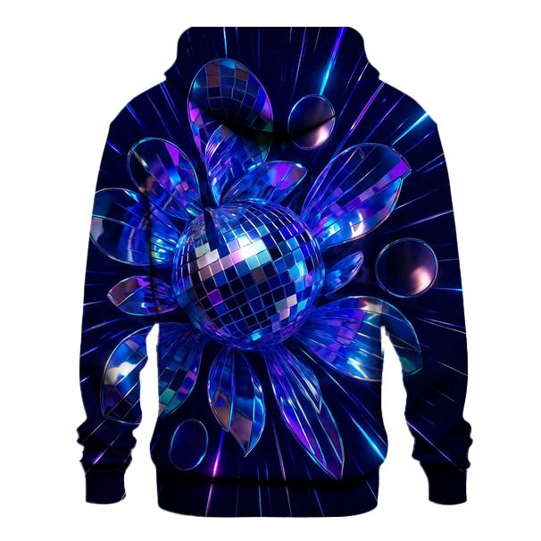Midnight Disco Bloom embroidered hoodies