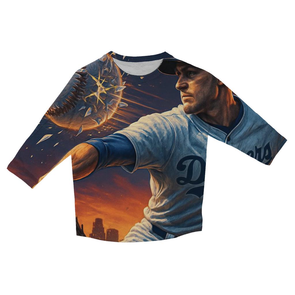 Skyline Fastball Burst trendy 3/4 sleeve tops