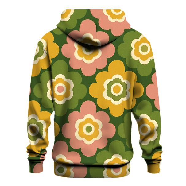 Groovy Flower Medallions zip-up hoodies
