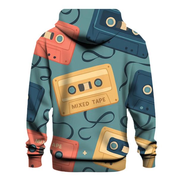 Cassette Collage Pattern hoodie designs