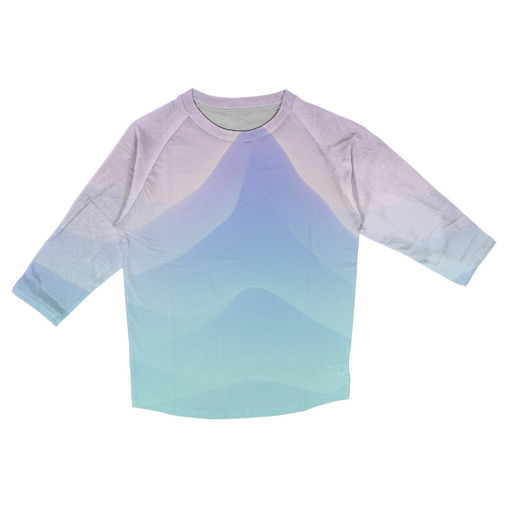 Pastel Mist Mountains stylish quarter sleeve tops