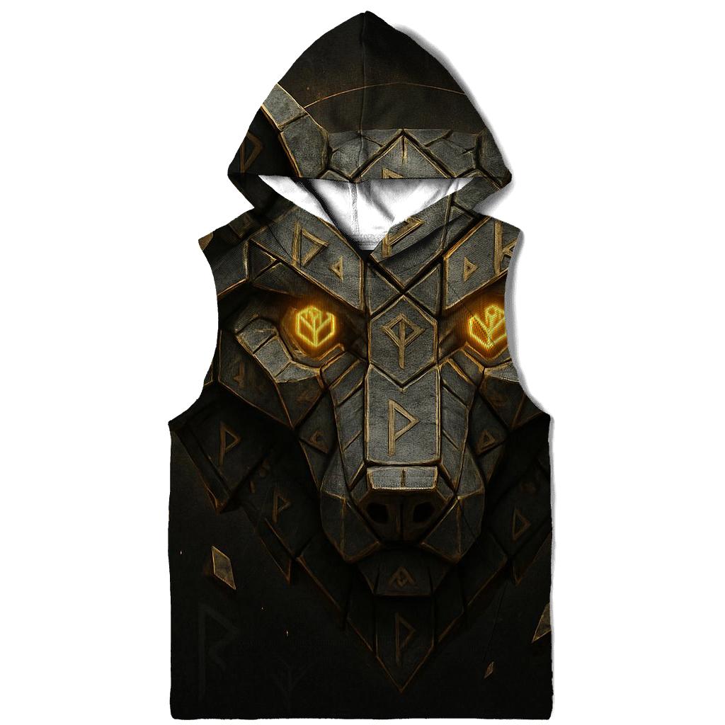Geo Rune Wolf hoodie trends