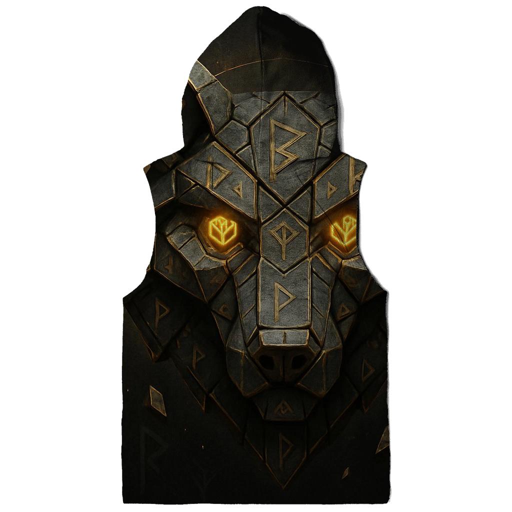Geo Rune Wolf hoodie trends