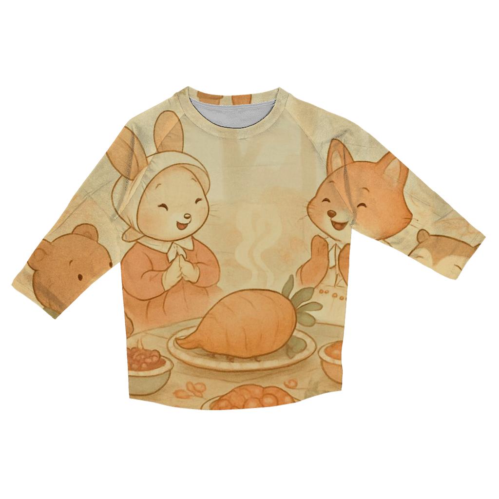 Woodland Choir Feast stylish quarter sleeve tops