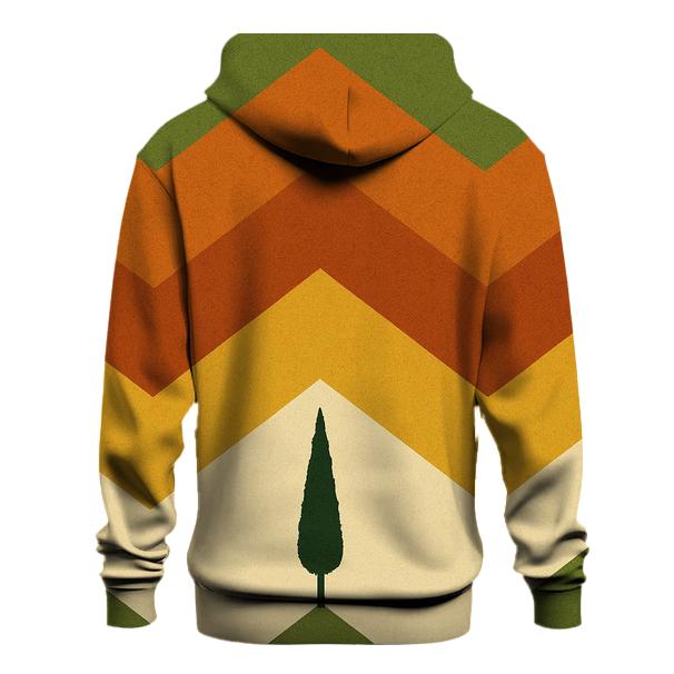 Mod Sunset Chevron graphic hoodies