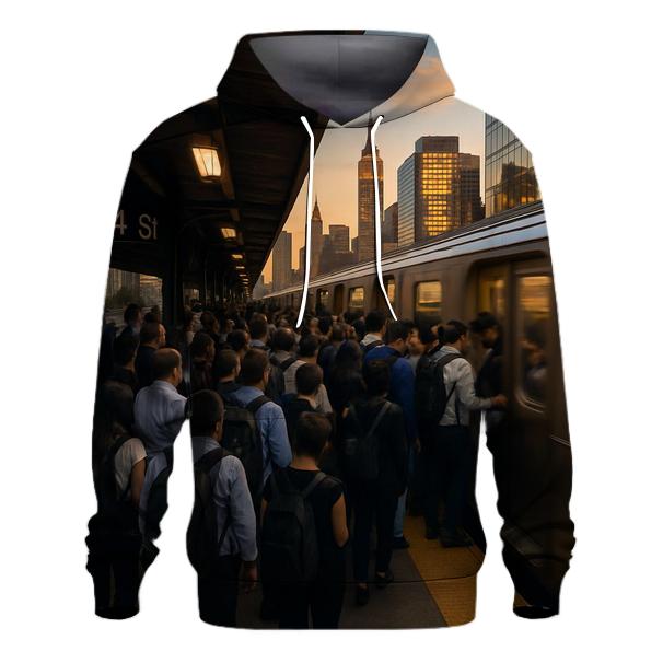 Evening Commute From Queens Plaza hoodies fashion