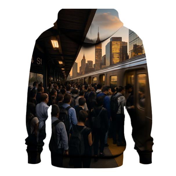 Evening Commute From Queens Plaza hoodies fashion
