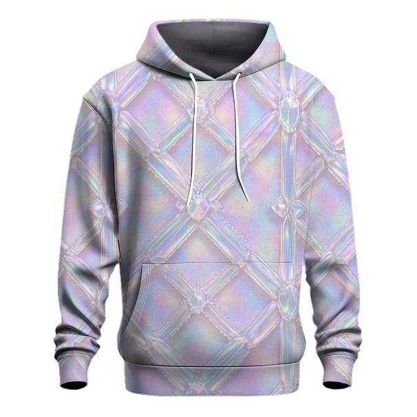 Iridescent Crystal Lattice custom hoodies