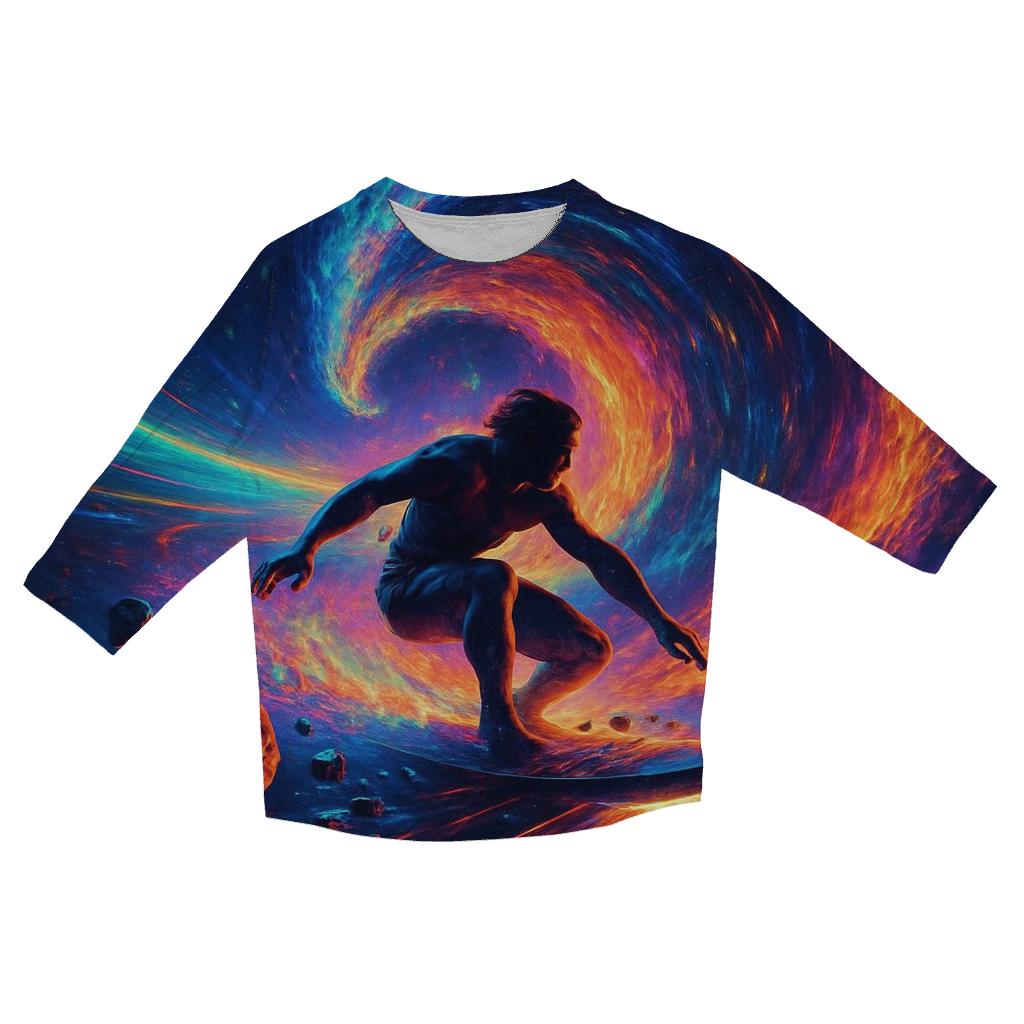 Quantum Surf Break designer 3/4 sleeve blouses