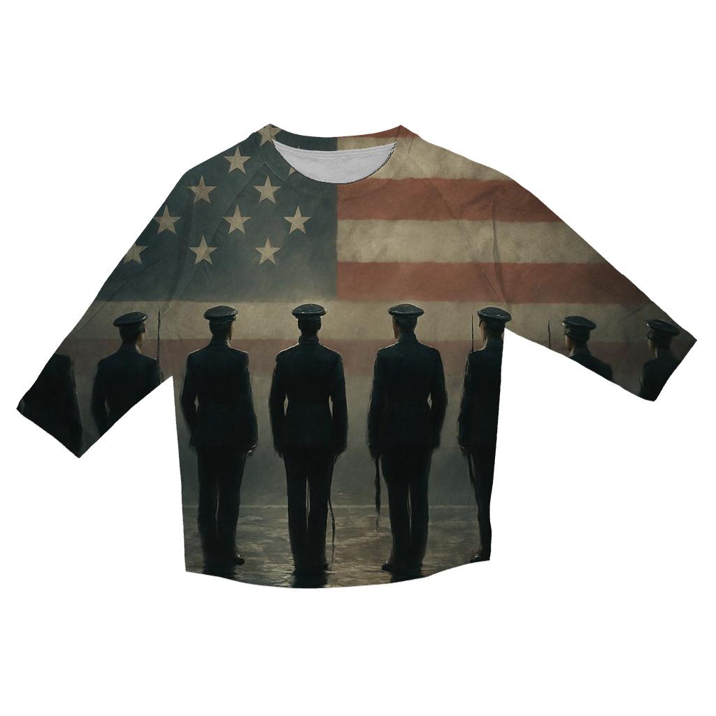 Honor Guard Reflection casual three quarter sleeve shirts