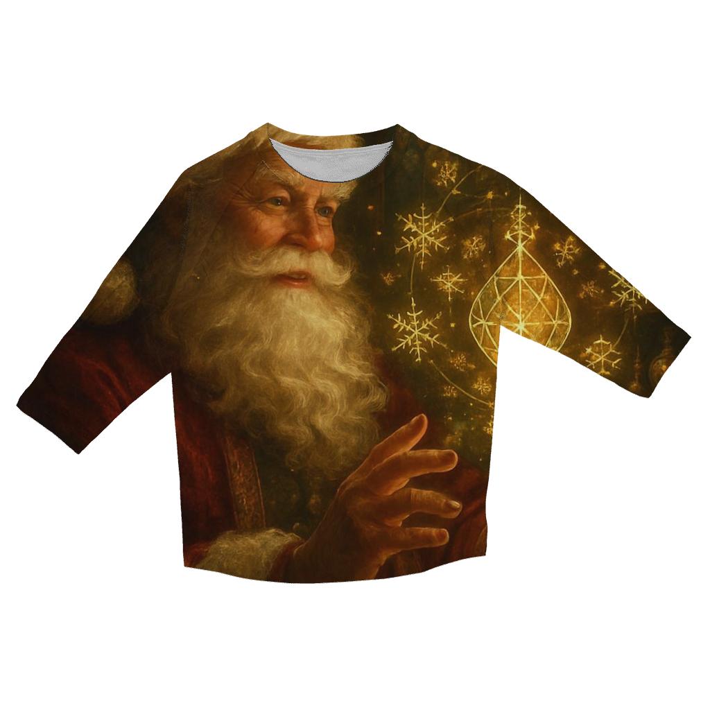 Ornament Alchemist Santa custom 3/4 sleeve shirts