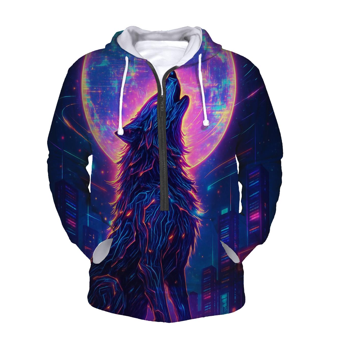 Circuit Moonhowl graphic hoodies