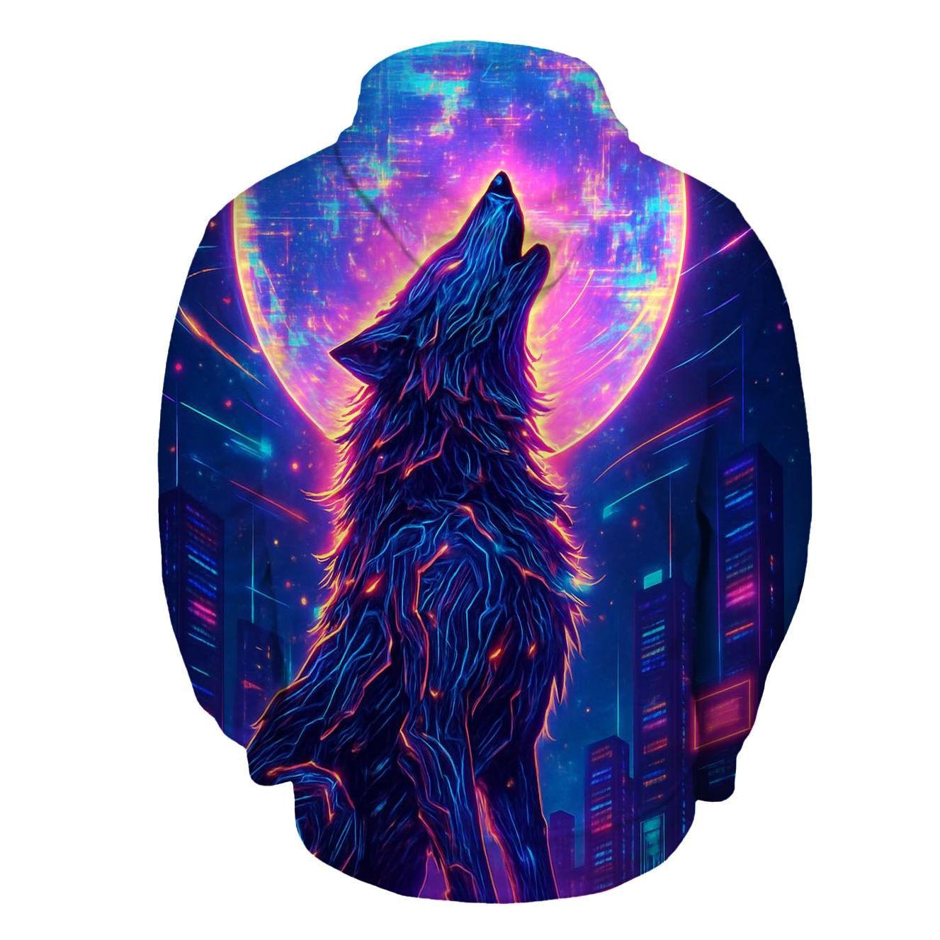 Circuit Moonhowl graphic hoodies