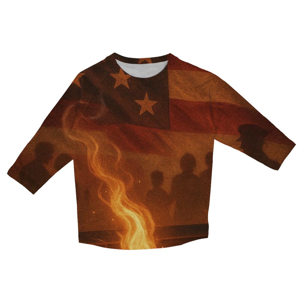 Remembrance Flame personalized 3/4 sleeve tees