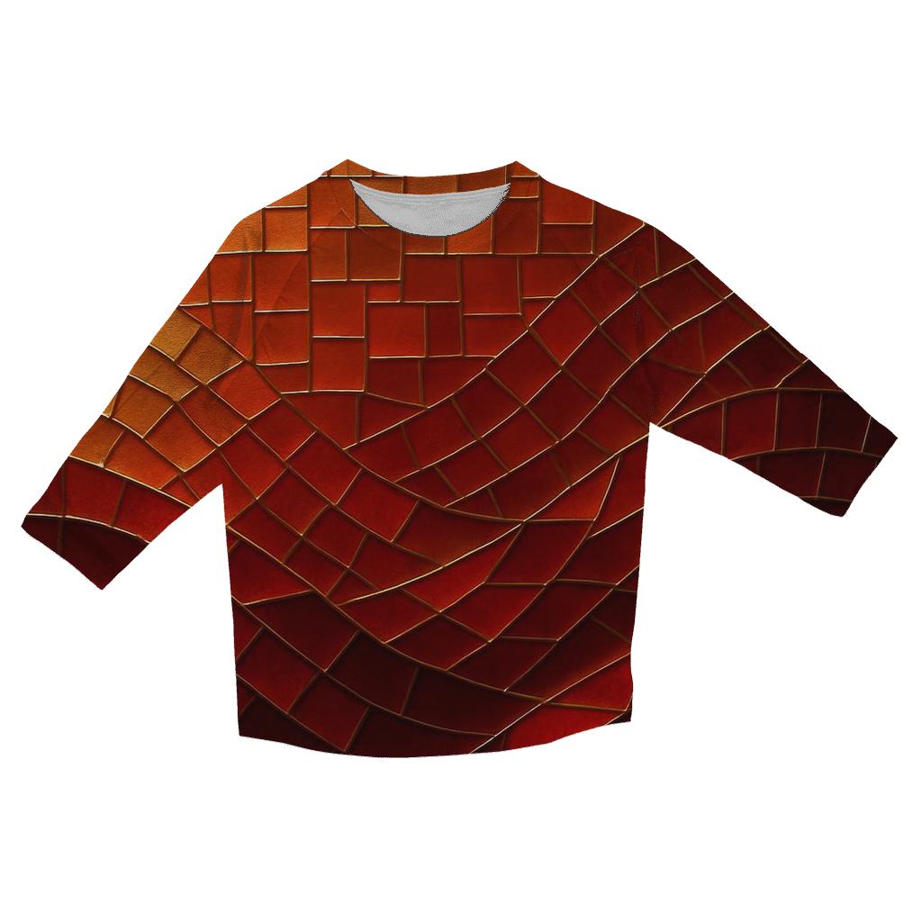 Auric Tide Mosaic designer 3/4 sleeve blouses