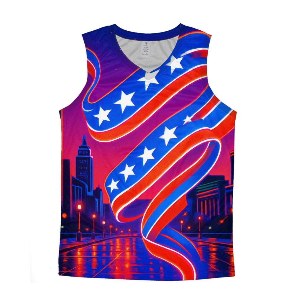 Neon Parade Flagwave sports performance tank tops