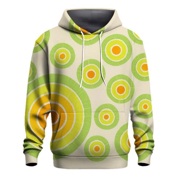 Citrus Bullseye Cluster designer hoodies